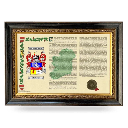 McKelvey Armorial Landscape Framed - Heirloom