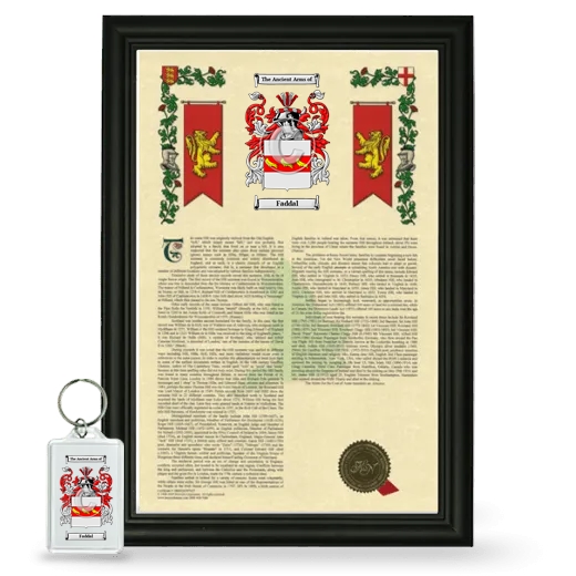 Faddal Framed Armorial History and Keychain - Black