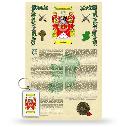 Feahen Armorial History and Keychain Package