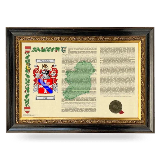 Fair Armorial Landscape Framed - Heirloom