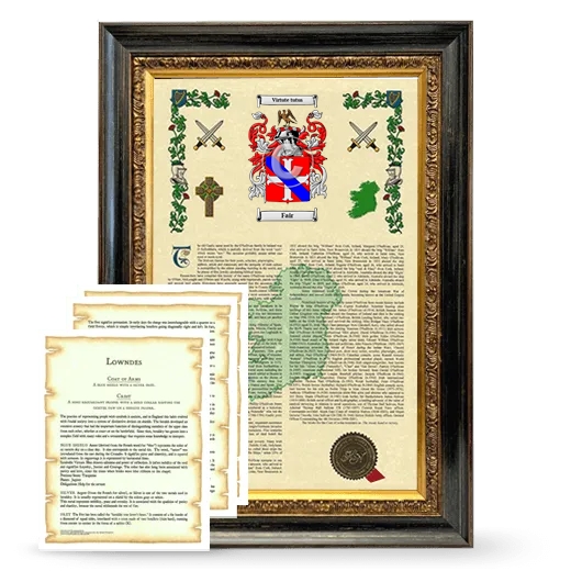 Fair Framed Armorial History and Symbolism - Heirloom