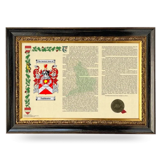 Fairbrotte Armorial Landscape Framed - Heirloom