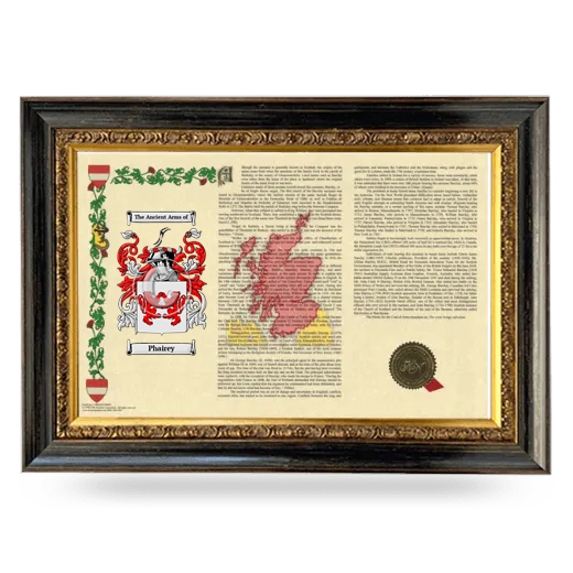 Phairey Armorial Landscape Framed - Heirloom