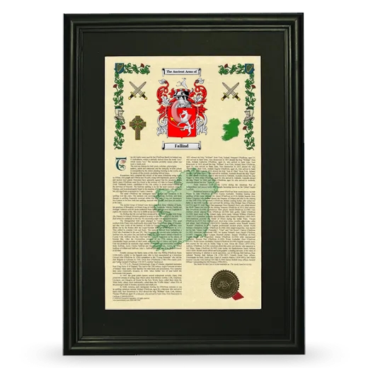 Fallind Deluxe Armorial Framed - Black