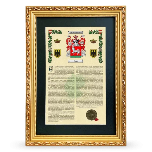 Fang Deluxe Armorial Framed - Gold