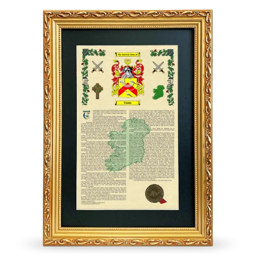 Fanin Deluxe Armorial Framed - Gold