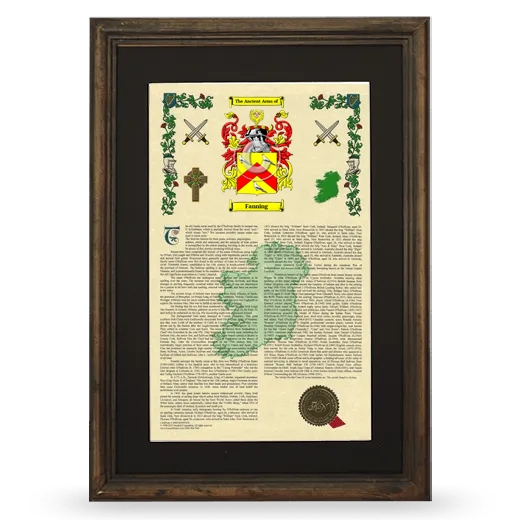 Fanning Deluxe Armorial Framed - Brown