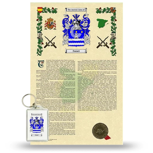 Faraci Armorial History and Keychain Package