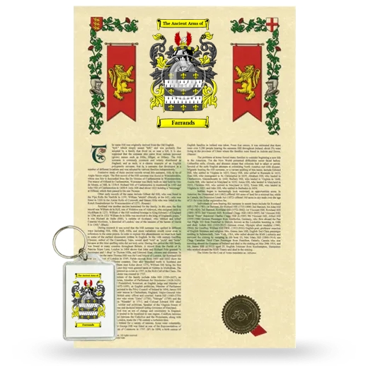 Farrands Armorial History and Keychain Package