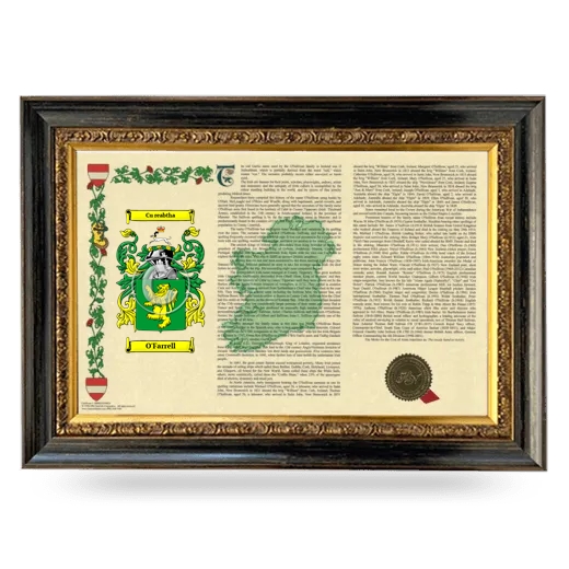 O'Farrell Armorial Landscape Framed - Heirloom