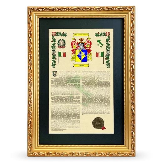 Fazzio Deluxe Armorial Framed - Gold