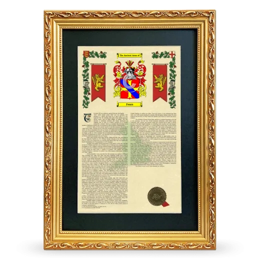 Fears Deluxe Armorial Framed - Gold