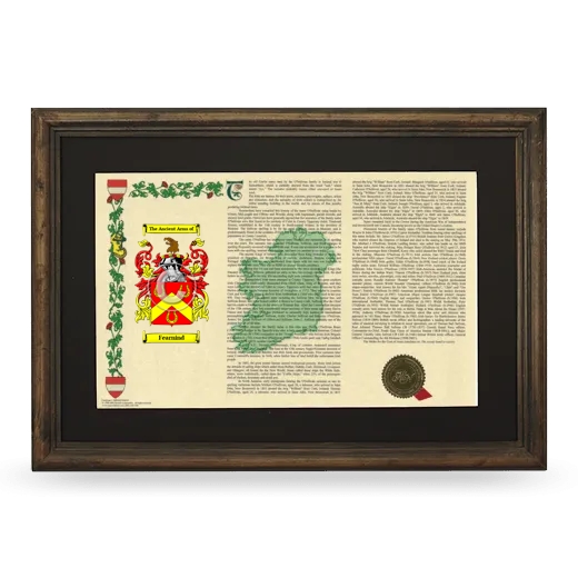 Fearnind Deluxe Armorial Landscape Framed - Brown