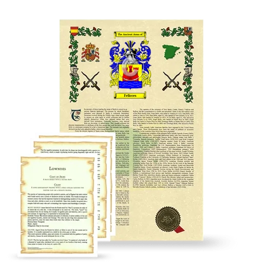Felicces Armorial History and Symbolism package