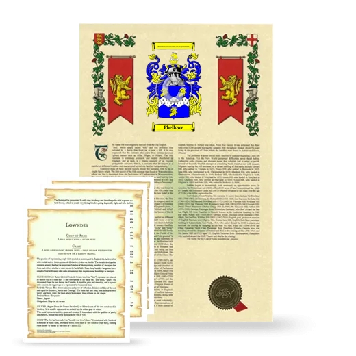 Phellowe Armorial History and Symbolism package