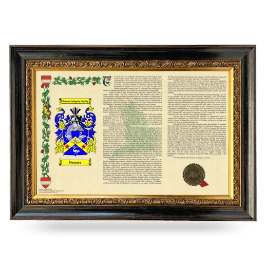 Funnay Armorial Landscape Framed - Heirloom