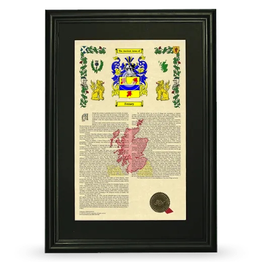 Ferney Deluxe Armorial Framed - Black