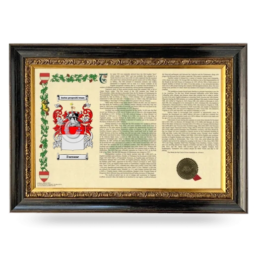 Furrane Armorial Landscape Framed - Heirloom