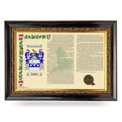 Pheldind Armorial Landscape Framed - Heirloom