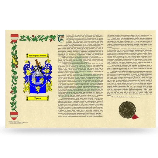 Fynes Armorial History Landscape Style