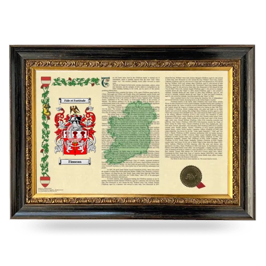 Finucan Armorial Landscape Framed - Heirloom