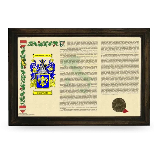 Fioravante Armorial Landscape Framed - Brown