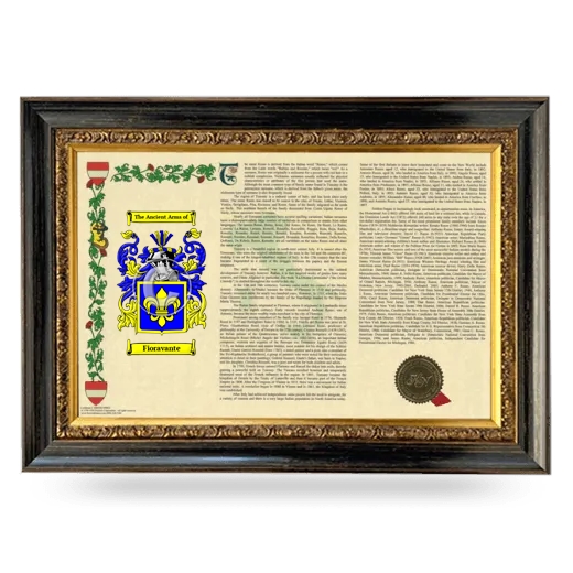 Fioravante Armorial Landscape Framed - Heirloom