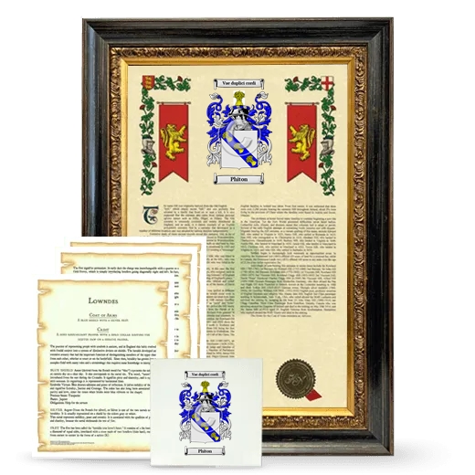 Phiton Framed Armorial, Symbolism and Large Tile - Heirloom