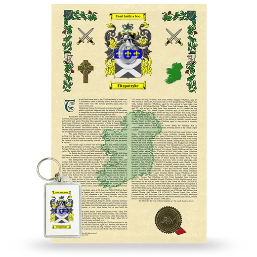 Fitzpatryke Armorial History and Keychain Package