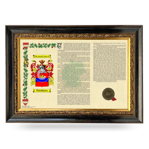 Fleischhauer Armorial Landscape Framed - Heirloom