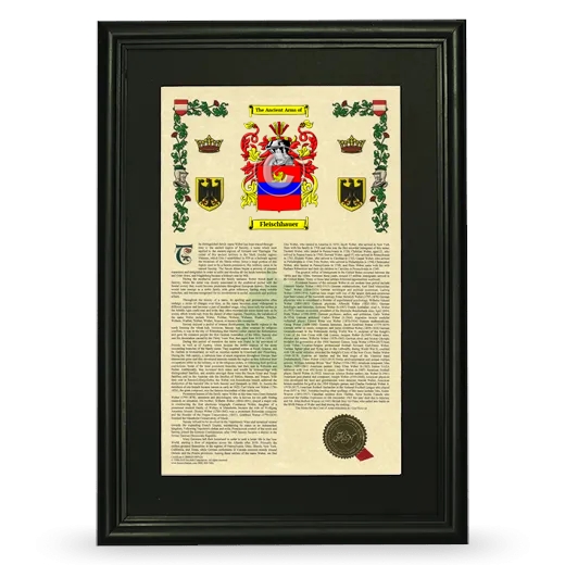 Fleischhauer Deluxe Armorial Framed - Black