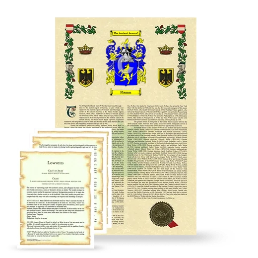 Flamm Armorial History and Symbolism package