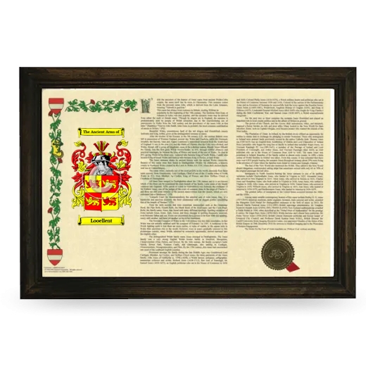 Looellent Armorial Landscape Framed - Brown