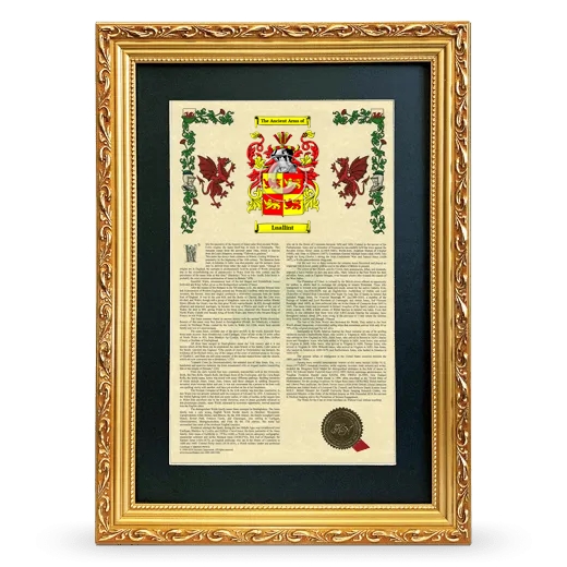 Luallint Deluxe Armorial Framed - Gold