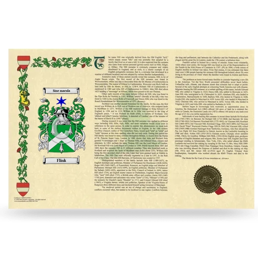 Flink Armorial History Landscape Style