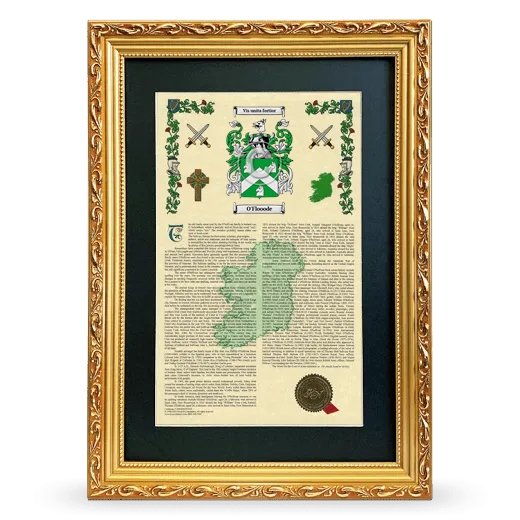 O'Flooode Deluxe Armorial Framed - Gold