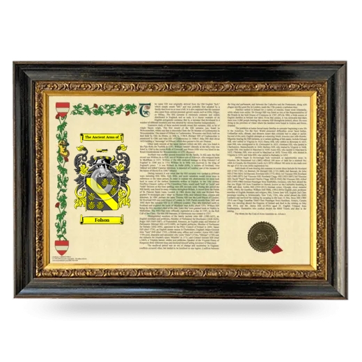 Folson Armorial Landscape Framed - Heirloom