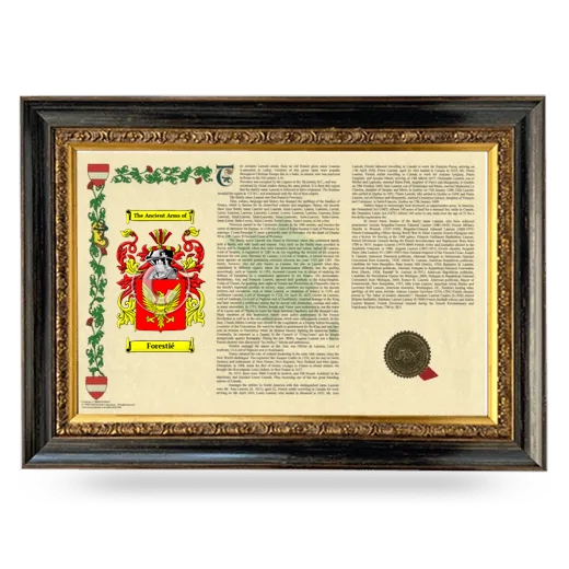 Forestié Armorial Landscape Framed - Heirloom