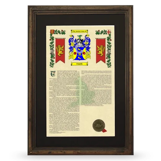 Fourth Deluxe Armorial Framed - Brown