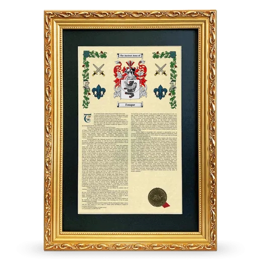 Fouque Deluxe Armorial Framed - Gold