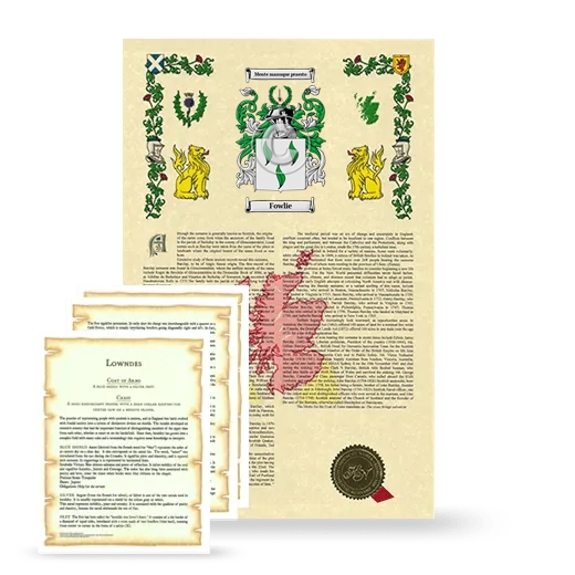 Fowlie Armorial History and Symbolism package