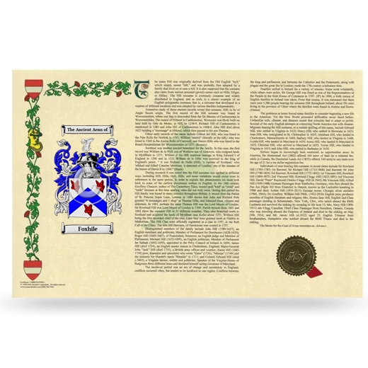 Foxhile Armorial History Landscape Style