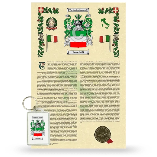 Franchelli Armorial History and Keychain Package