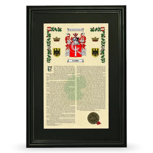 Frankke Deluxe Armorial Framed - Black