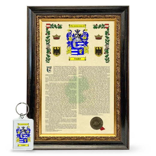 Frankel Framed Armorial History and Keychain - Heirloom