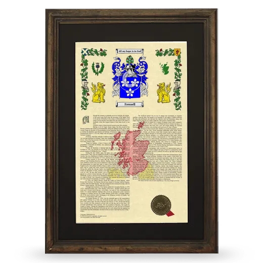 Fressell Deluxe Armorial Framed - Brown