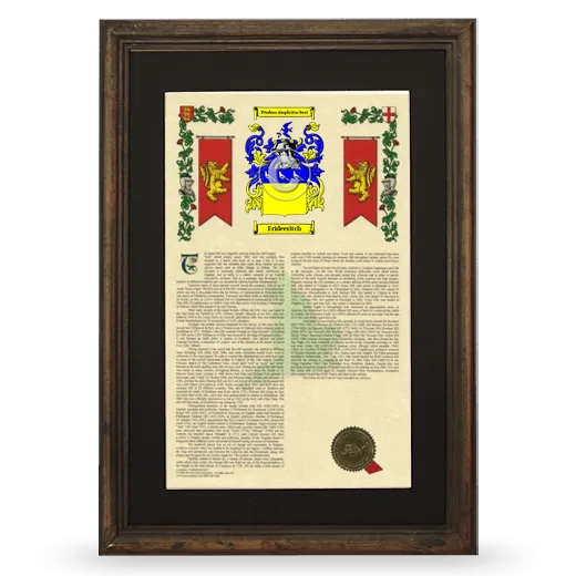 Frideeritch Deluxe Armorial Framed - Brown