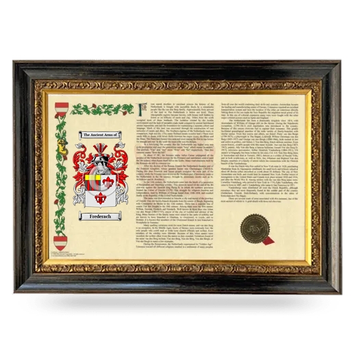 Frederach Armorial Landscape Framed - Heirloom