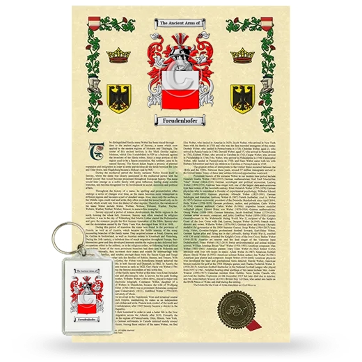 Freudenhofer Armorial History and Keychain Package