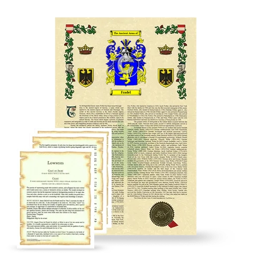 Fradel Armorial History and Symbolism package